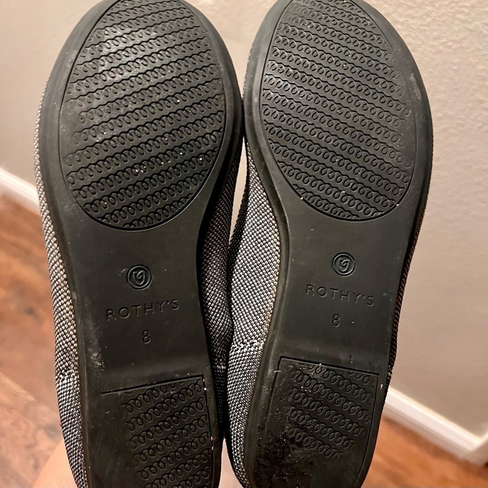 𝅺ROTHY’S grey ballet flats. Size 8W - Picture 6 of 8